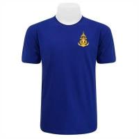ราคา เสื้อยืดสีกรมท่า ปักโลโก้สมอ กองทัพเรือ (25710536409)