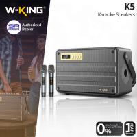 ราคา W-KING K5 Bluetooth Speaker ลำโพงบลูทูธ 100W พร้อม ไมค์ลอย ไร้สาย 2ตัว ลำโพง คาราโอเกะ WKING K5 (25891682854)