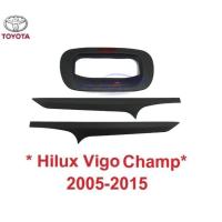 ราคา ครอบมือเปิดท้าย สีดำ Toyota Vigo Champ 2005 - 2014 โตโยต้า วีโก้ แชมป์ เบ้ามือ ครอบมือดึงฝาท้าย 2012 ครอบเปิดท้าย Hilux (26572621758)