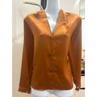 ราคา เสื้อแขนยาว สีส้มอิฐ (19196503936)