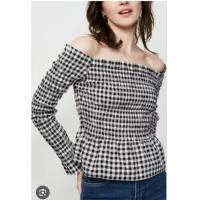 ราคา เสื้อแขนยาวปาดไหล่ สม็อคช่วงลำตัว H&M อก 30-34" ยาว 15" (50406762426)