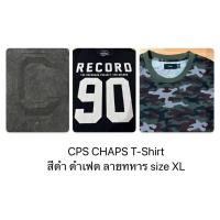 ราคา (สินค้ามือสอง)++90%++พร้อมส่ง CPS CHAPS สี ดำ เฟดดำ ลายทหารไซร์ XL (47750212223)