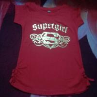 ราคา เสื้อยืดเด็กผู้หญิง Supergirl Size 2-8 (18980239874)
