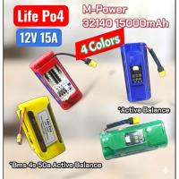 ราคา แบตLifePo4 เคส4Colors ⚡️4S 12V 15A⚡️Bms 4s 50a Act./Active Balance 4s (ส่ง1-2วัน) (54610312315)