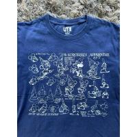ราคา เสื้อยืดคอกลม Uniqlo UT x Disney ลาย Micky mouse สีน้ำเงิน ไซส์ S (24964443947)