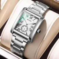 ราคา Boster BESTWIN การ์ดนาฬิกาผู้ชาย Classic Square Two-Hand Half Quartz Watch นาฬิกา 6.5 (55661708540)