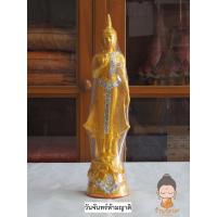 ราคา พระประจำวัน หน้าตัก 5 นิ้ว เนื้อเรซิ่น ลงสีทอง + เกร็ดเพชร (19108130113)