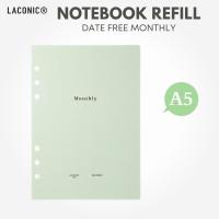 ราคา รีฟิลสมุดโน้ต LACONIC ขนาด A5 แบบรายเดือน ไม่จำกัดวันที่ รุ่น LGF21-45 เครื่องเขียนสำหรับไดอารี่/สมุดจดบันทึกจากญี่ปุ่น (51302963594)