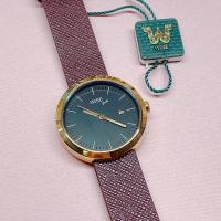 ราคา (ลองใส่ครั้งเดียว) นาฬิกา Wise easy สีแดง สายหนัง Saffiano แถมสายซิลิโคน (14746797349)