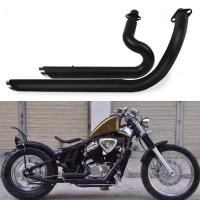 ราคา Motorcycle Exhaust Pipe With Muffler Removable Silencer For Honda Steed Shadow 400 600 VLX400 VLX60 (55703167343)