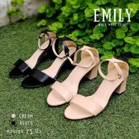 ราคา Rarin รุ่น Emily รองเท้าส้นสูงรัดข้อ 2.5 นิ้ว ***เท้าปกติลด 1 ไซส์*** ส้นสูง (5-8 ซม.) (24548251804)