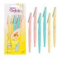 ราคา Tinkle Dermaplaning Tool 6ct, Dermaplane มีดโกนสําหรับผู้หญิง, ปลอดภัยและง่าย Peach Fuzz Remover, ที่กันคิ้วพร้อมฝาครอบป้องกัน, Stocking Stuffers MIYA (49761840963)