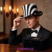 ราคา FLASHPULSE หมวก Magic Tricks, พับประสิทธิภาพพับ Magic หมวก, Professional สีดํา Close Up Anything Appears นักมายากลหมวก Props อุปกรณ์เวที (44231587133)