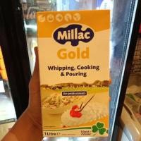ราคา Sale !!!! Millac gold มิลแลควิปปิ้งครีมโกลด์ ขนาด 1ลิตร สินค้าจากอังกฤษ **มีส่งด่วน (28276874216)