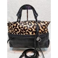 ราคา ANNE KLEIN แบรนด์แท้ หนังแท้วินเทจ ลายเสือเป็นหนังมีขน (27006543344)