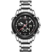 ราคา !! ลดล้าง สต็อค นาฬิกาข้อมือ นาฬิกา naviforce แท้  สายแสตนเลส รุ่น NF9050 กันน้ำได้ 2 ระบบ กันน้ำ/จับเวลา/ตั้งปลุก (1099737236)