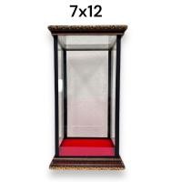ราคา ตู้กระจก 7x12 ขอบไม้ฐานแดง กว้าง 7นิ้ว สูง 12นิ้ว (20985553783)