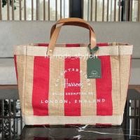 ราคา Harrods * พร้อมส่ง * New2025 Small Canvas Knightsbridge (red) ของแท้ 100% จากอังกฤษ (54402743086)