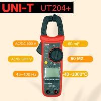 ราคา UNI-T 204+ คลิปแอมป์ แคมป์มิเตอร์ ดิจิตอล รุ่น 204 204+ UNI-T UT204+ มัลติมิเตอร์ 28mm (AC DC-600V)(AC DC-600A)/60M (25828476465)