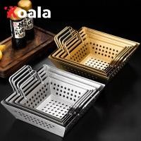 ราคา KOALA 16/18/20/22/24ซม เงิน/ทอง ตระกร้ากรองน้ำมันไก่ทอง ทรงสี่เหลี่ยม น้ำหนักเบา (28859294719)
