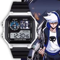 ราคา [นาฬิกา] Jack Demon King Minimalist Preppy Style Exam Mute Watch Small Square พร้อมนาฬิกาปลุก Luminous Chronograph นาฬิกาอิเล็กทรอนิกส์ของขวัญแลกเปลี่ยน (50062241583)