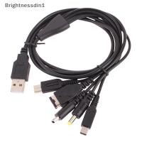 ราคา [Brightnessdin] 1.2M Cable Cable Cable 5 In 1 USB Game Charger Cord Wire For New 3DS XL NDS Lite NDSI LL Wi IU GBA Bq (52751343732)