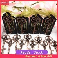 ราคา Dsubuy ที่เปิดขวดสไตล์ย้อนยุคโลหะผสมสังกะสีรูปร่างกุญแจแต่งงานเครื่องมือเปิด (ทองแดงสีแดง 50 ชิ้น) (44431655364)