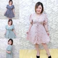 ราคา ชุดเดรสคอวี สาวอวบ สาวอ้วน (5035141485)