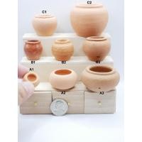 ราคา โอ่งดินเผาจิ๋ว (ราคา/ชิ้น) สูง 1-4 ซม. โอ่ง กระถาง กระถางจิ๋ว ของตกแต่ง บ้านตุ๊กตา (25863350096)