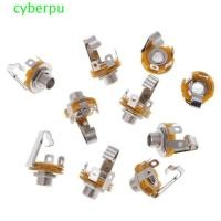 ราคา CYBERPULSE 10 ชิ้นกีตาร์ไฟฟ้าอินพุต Jack, ปลั๊กซ็อกเก็ตโลหะกีตาร์ Mono Jack Socket, Chrome Nut การเชื่อมต่อ Hole กีตาร์หญิง Pickup Output Jack Bass Guitar (56058550600)