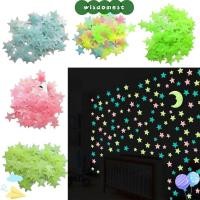 ราคา WISDOMEST สติ๊กเกอร์ติดผนังเรืองแสง, DIY สติ๊กเกอร์ดาวเรืองแสง, กระดาษติดผนังที่มีสีสันเรืองแสงในที่มืดเด็กตกแต่งห้องเด็กห้องนอนเพดานห้องนั่งเล่น (50907954934)