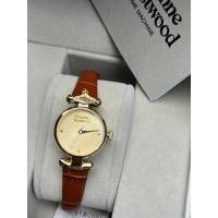 ราคา Vivienne Westwood Vivienne Queen Mother Brown Leather นาฬิกาทองเล็ก Size: 23MM (56154562064)