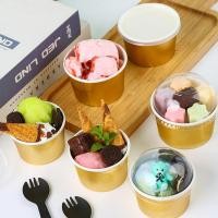 ราคา ชามไอศครีม กล่องไอศครีม กล่องไอศครีมถ้วยไอศครีมโยเกิร์ตพิเศษกระดาษชามถ้วยทิ้งไอศครีมถ้วยกระดาษแผงลอยมินิกล่องขนาดเ (48959553827)