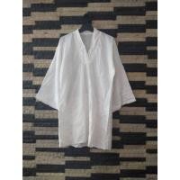 ราคา เสื้อเชิ้ตสีขาวปักลาย KEMEJA PUTIH (24733935943)