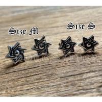 ราคา ต่างหูเงินแท้ ดาวหกแฉก Star of David Sterling Silver 925 (24963094548)