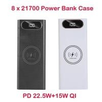 ราคา 8 x 21700 Power Bank กรณี Quick Charge DIY Shell กรณีเชื่อมฟรี Dual USB 21700 แบตเตอรี่ผู้ถือ Powerbank กล่องสําหรับโทรศัพท์มือถือ (28678614780)