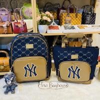 ราคา มาใหม่ แท้% MLB [Kids] Dia MONOGRAM Sub Bag/กระเป๋าเป้ Backpack NEW YORK YANKEES (12967870662)