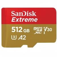 ราคา 【New】SanDisk Extreme microSDXC 512GB V30 U3 C10 A2 190MB/s R 130MB/s Red-Gold (51911845749)