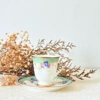 ราคา Hoya ชุดชา/กาแฟทรงสูง ขอบทองครบ ลายสวย ใหม่ (29925856706)