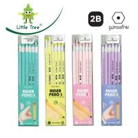 ราคา Little Tree ชุดดินสอดำ 2B Triangular เกรด Exam Grade (ดินสอ+กบเหลา) (17598977155)
