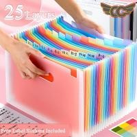 ราคา แฟ้มเอกสาร แฟ้มใส่เอกสาร a4 แฟ้มเก็บเอกสาร 25 ช่อง 25 ชั้น (ฟรีฉลากดัชนี)expanding file, กระเป๋าใส่เอกสาร (44505205024)