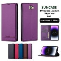 ราคา FLIP CASE SAMSUNG J7 PRIME PREMIUM WALLET LEATHER STANDING BACK COVER (51300187807)