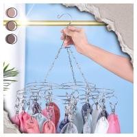 ราคา Stainless Hanger ไม้หนีบผ้า ที่หนีบผ้า ราวตากผ้า แบบแขวน ทรงดอกไม้ 20 ตัวหนีบ สแตนเลส หนา 2.1 mm. ทนแดด ไม่ขึ้นสนิม (13120956851)