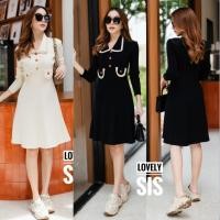 ราคา Lovely sis​ เดรสไหมพรมแขนยาวต่อระบายแขนและชายกระโปรง CARDIGAN_NISTA (10377537848)