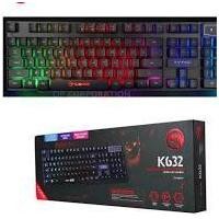 ราคา MARVO รุ่น K632G คีย์บอร์ด เกมส์มิ่งมีไฟ LED 9 โหมด กันน้ำได้ ไฟทะลุคีย์ (6538104271)