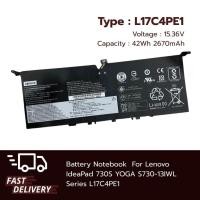 ราคา แบตเตอรี่ โน๊ตบุ๊ค Replacement for Lenovo IdeaPad 730S YOGA S730-13IWL L17C4PE1 ประกัน 1 ปี ส่งด่วน (18765419374)