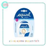 ราคา Equal Tablet classic 100'S อิควล ชนิดเม็ด สารให้ความหวานแทนน้ำตาล 100 เม็ด (18053484269)