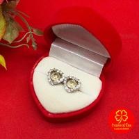 ราคา ต่างหูโรเดียมรูปหัวใจฝังเพชร แบบปักก้าน ฐานเพชร 0.5 mm งานแฟชั่น งานทองเหลืองแท้ งานดิบไม่ได้ชุบ ทองเหลืองโบราณ (42071370690)