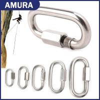 ราคา AMURA อุปกรณ์ปีนเขา Carabiner 9 ขนาดโซ่หัวเข็มขัดสกรูล็อค Carabiners (46461923954)