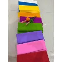 ราคา กระดาษย่น กระดาาย่นทำดอกไม้ธูปเทียนลอยกระทง ขนาด 25*195 ซม. ( 1 แผ่น )ตัดใช้งานได้เยอะ ใช้ตกแต่ง ทำดอกไม้ (29211391961)